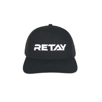 Retay Logo Mesh Back Hat Black / White Logo- OC771